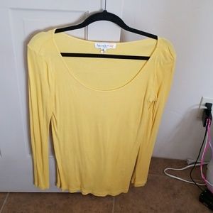 Yellow long sleeve tshirt